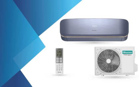 HISENSE Fresh Air QJ35XJ3B 3,5 kW klíma szett(R32) FRISS LEVEGŐ PÓTLÁS kék-