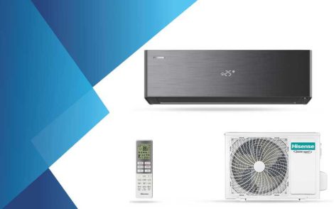 HISENSE Energy Pro X QH25XV3B 2,5 kW klíma szett (R32) fekete 5 év garanciával-