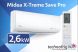 MIDEA Xtrame Save Pro MSAGBU-09HRFN8 2,6 kW multi beltéri egység-
